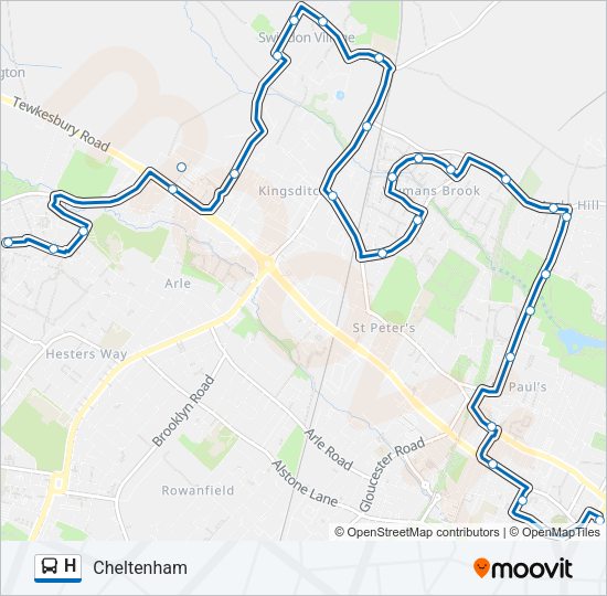 H bus Line Map