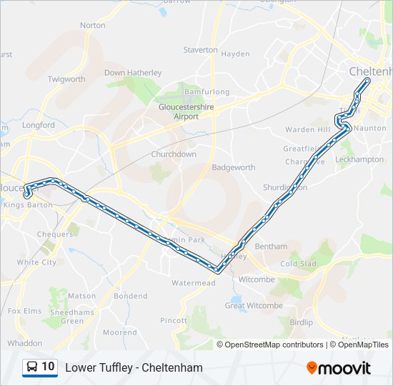10 Bus Line Map