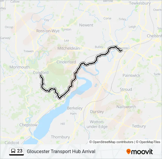 23 Bus Line Map