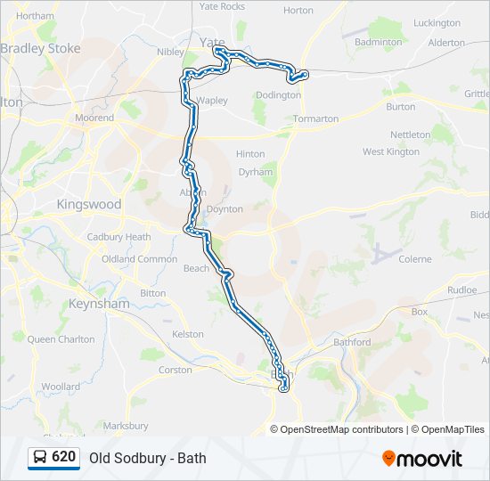 620 bus Line Map