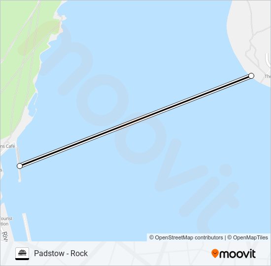 PADSTOW - ROCK FERRY ferry Line Map