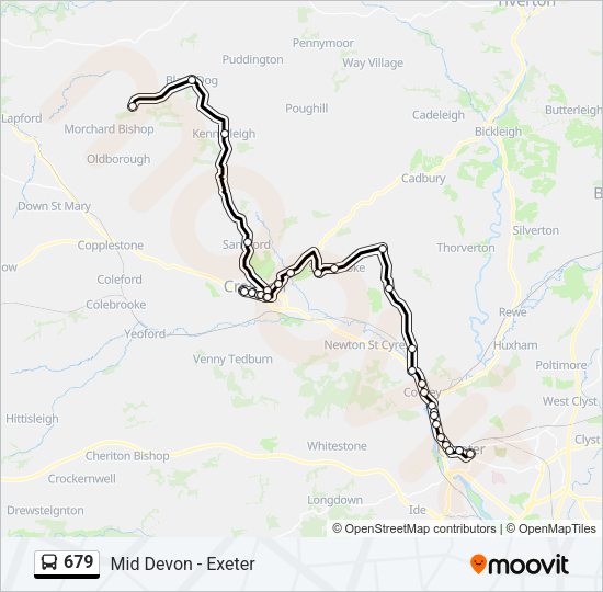 679 Bus Line Map