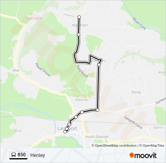 850 Route Schedules Stops Maps Henley Updated 