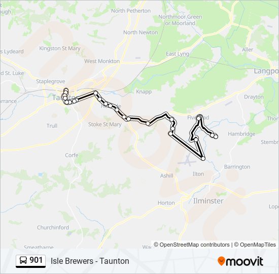 901 Route: Schedules, Stops & Maps - Taunton (Updated)