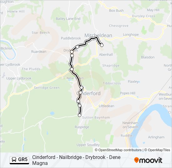 GR5 Bus Line Map