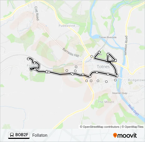 BOB2F Bus Line Map