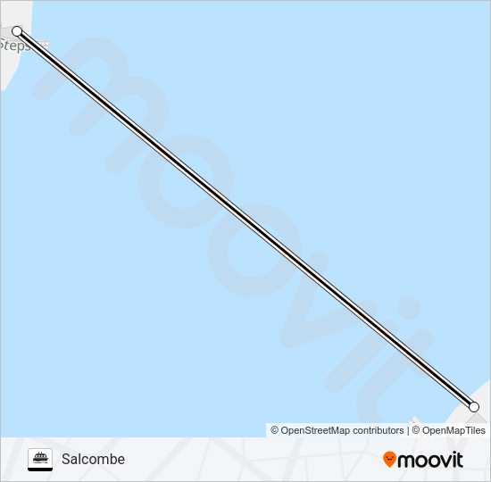SALCOMBE FERRY Ferry Line Map