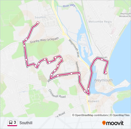 3 bus Line Map