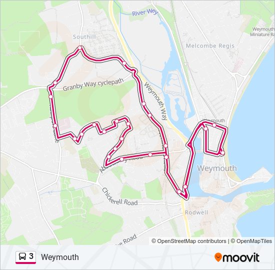 3 bus Line Map