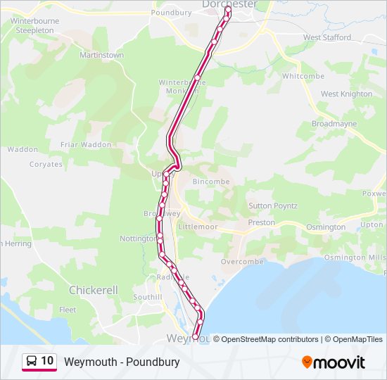 10 bus Line Map