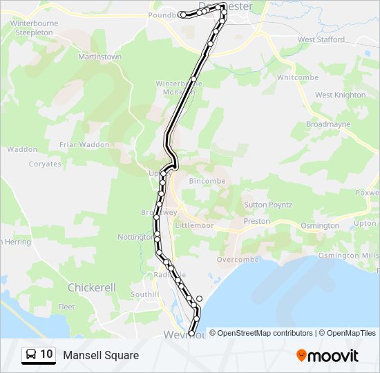 10 Bus Line Map
