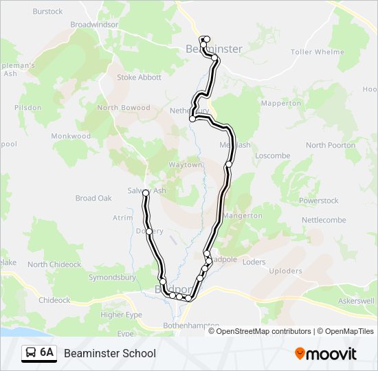 6A Bus Line Map