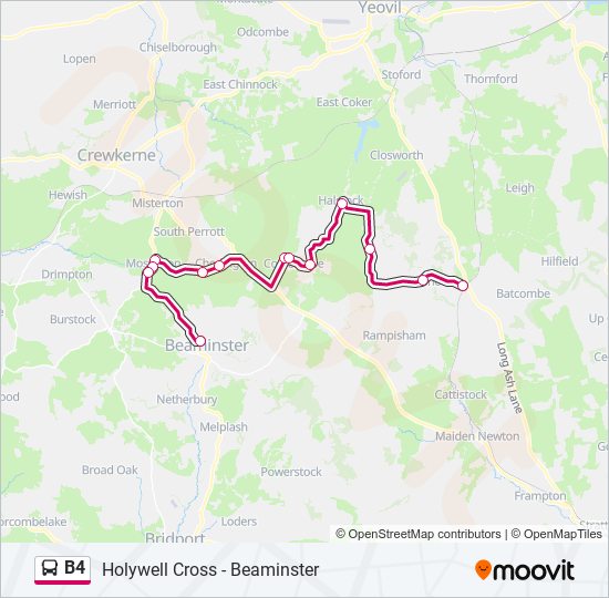 B4 Route: Schedules, Stops & Maps - Holywell (Updated)