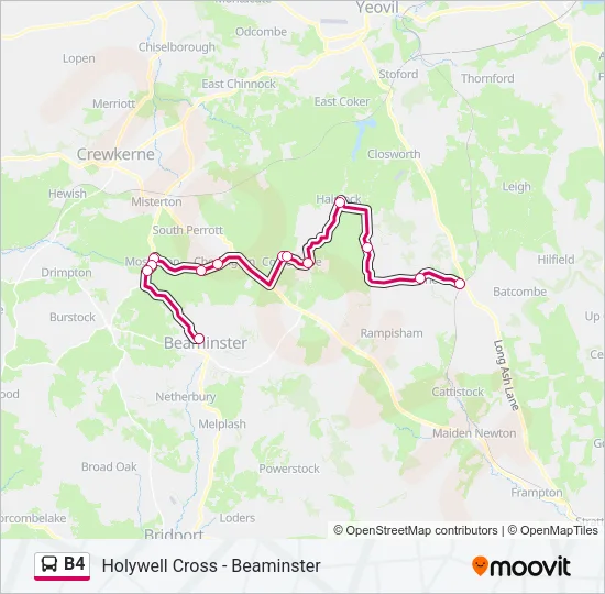 B4 Bus Line Map
