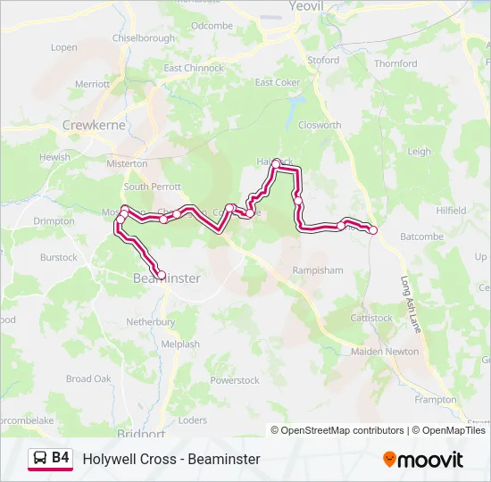 B4 Bus Line Map