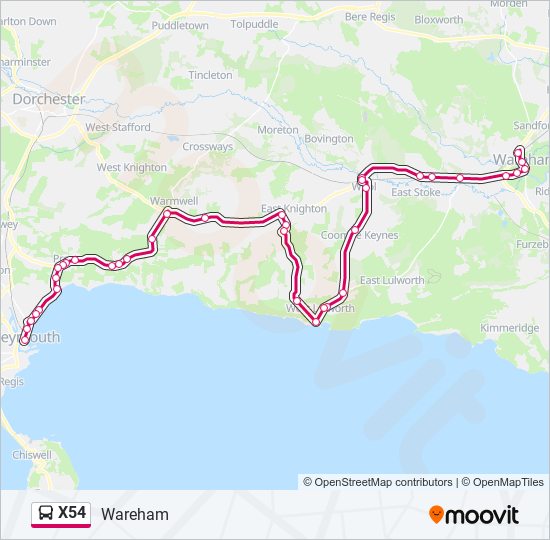 x54 Route Schedules Stops Maps Wareham Updated