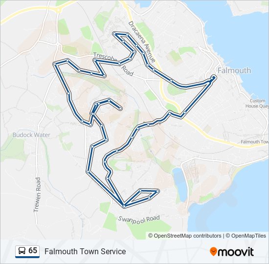 Bus 65 Route Map 65 Route: Schedules, Stops & Maps - Falmouth (Updated)