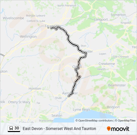30 Bus Line Map