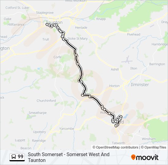99 Bus Line Map
