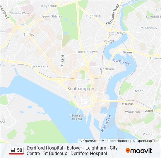 Bus 50 Route Map 50 Route: Schedules, Stops & Maps - Crownhill (Updated)