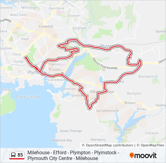 Bus 85 Route Map 85 Route: Schedules, Stops & Maps - Milehouse (Updated)