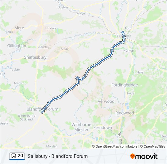 20 Route Schedules Stops Maps Blandford Updated