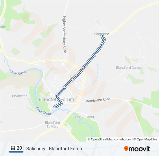 20 bus Line Map