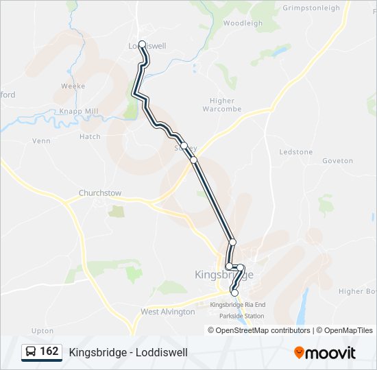 162 Bus Line Map