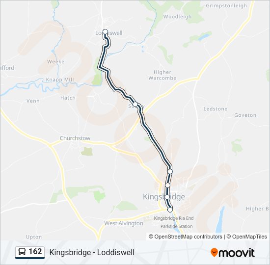 162 Bus Line Map