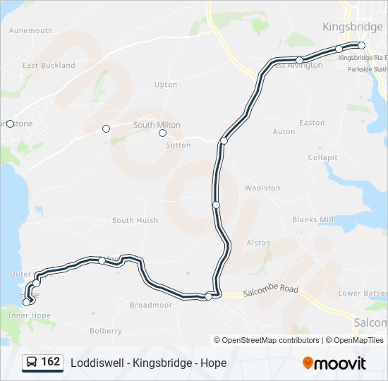 Bus 162 Route Map 162 Route: Schedules, Stops & Maps - Inner Hope (Updated)