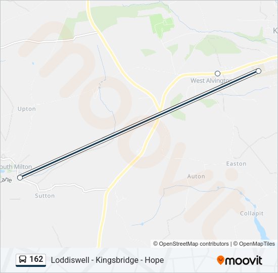 162 Bus Line Map