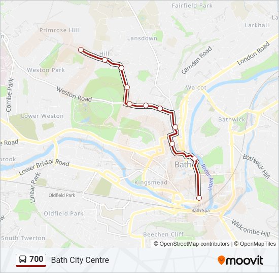 700 bus Line Map