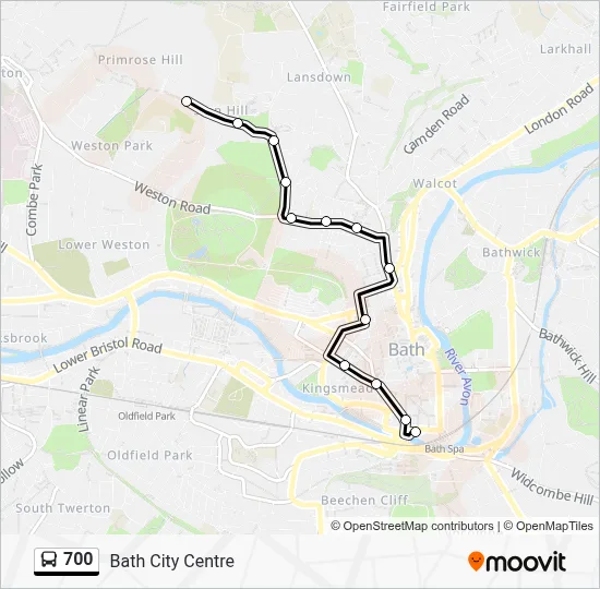 700 Route: Schedules, Stops & Maps - Bath City Centre (Updated)
