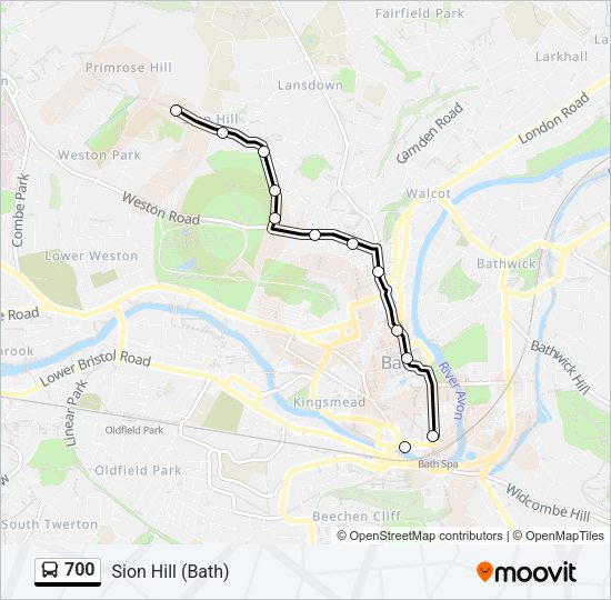 700 Bus Line Map