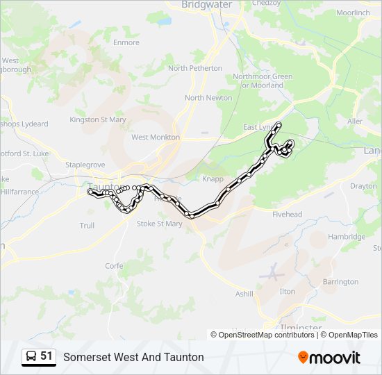 51 Bus Line Map
