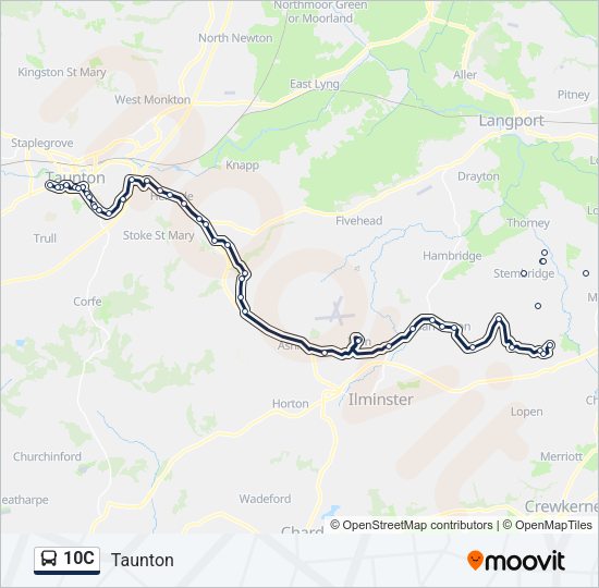 10C Bus Line Map