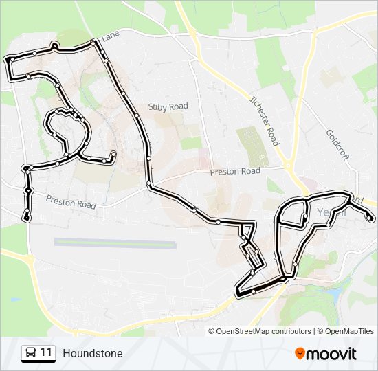11 Bus Line Map
