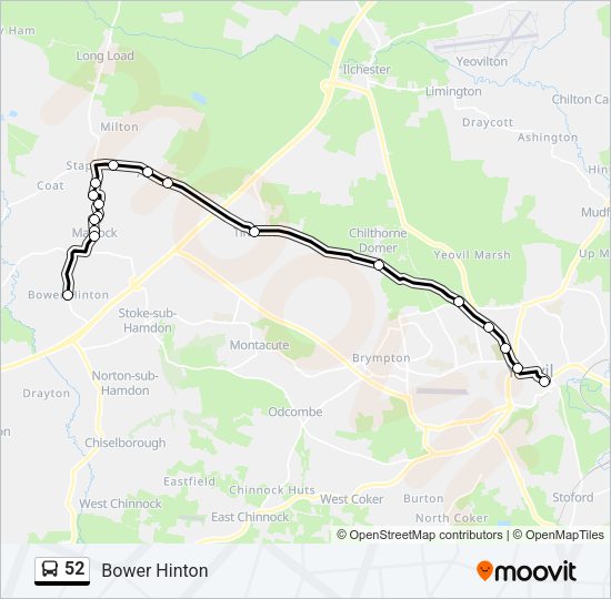 52 Bus Line Map
