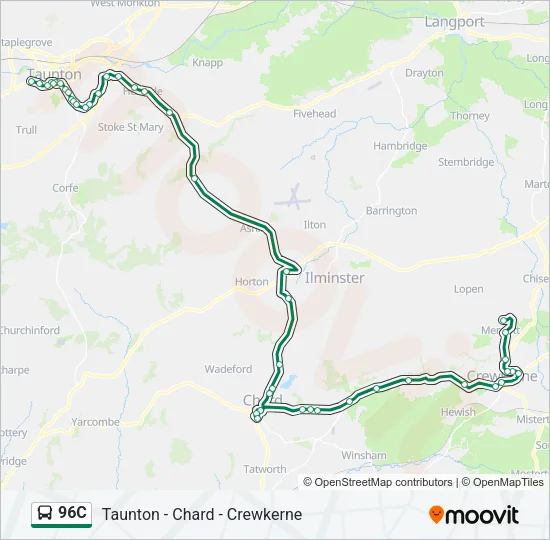 96C Bus Line Map