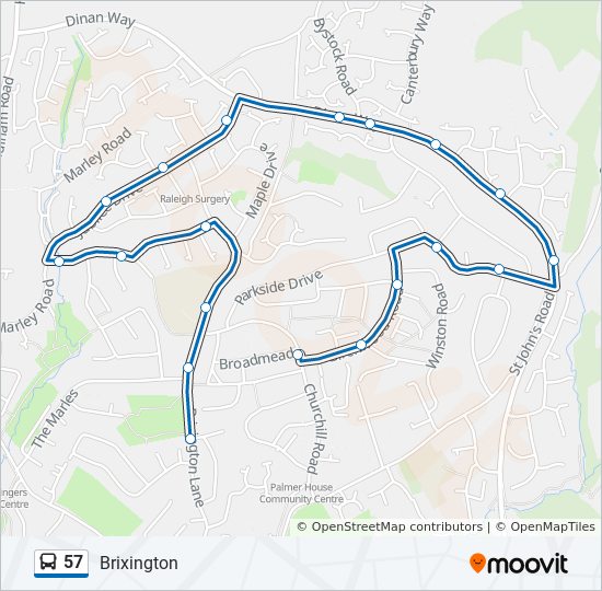 Bus 57 Route Map 57 Route: Schedules, Stops & Maps - Brixington (Updated)