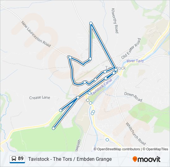 89 bus Line Map