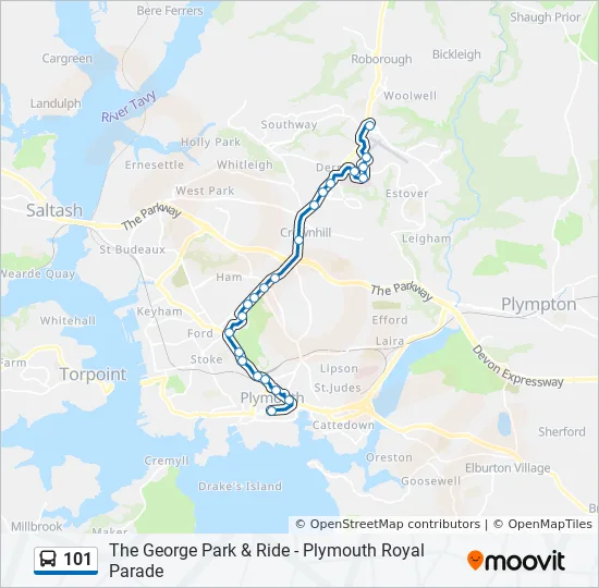 Directions To 101 South 101 Route: Schedules, Stops & Maps - Southway (Updated)