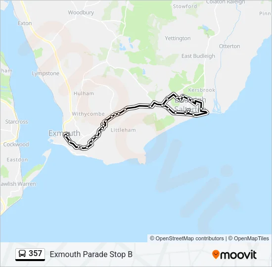 357 Bus Line Map