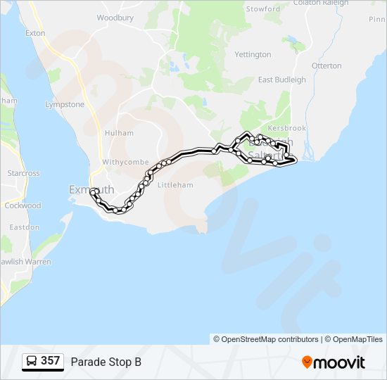 357 Bus Line Map