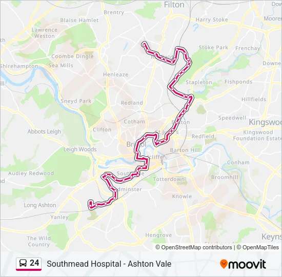 24 Bus Line Map