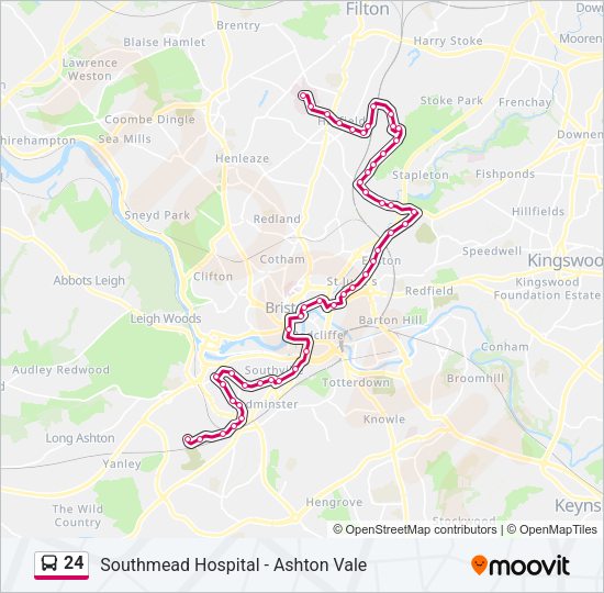 24 Bus Line Map