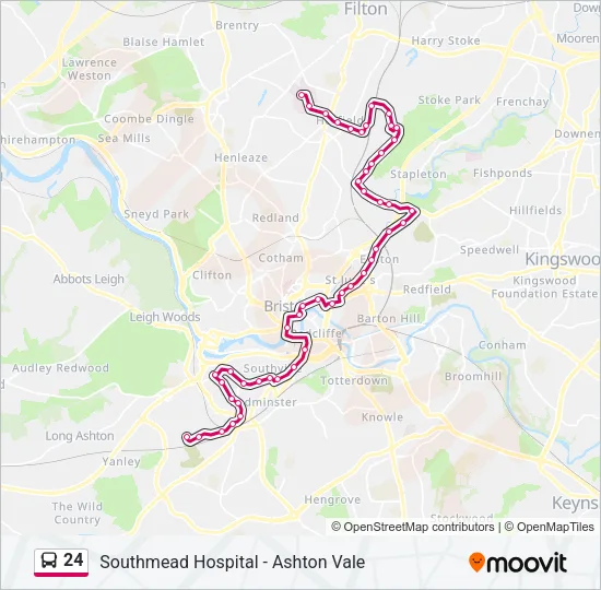 24 Bus Line Map
