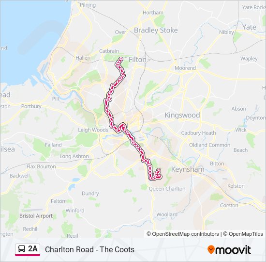 2a Route: Stops & - Filton (Updated)