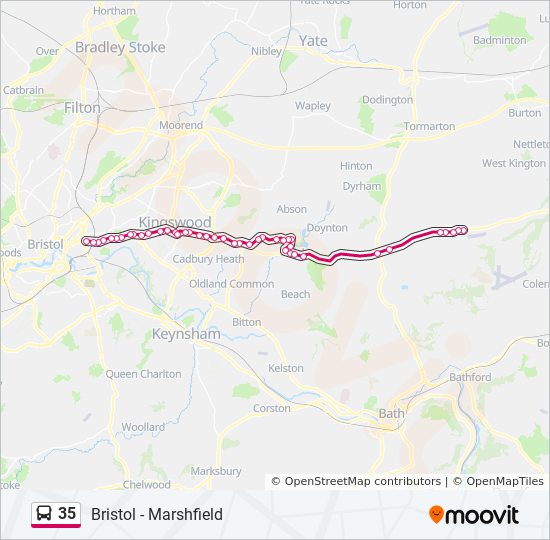 Bus 35 Route Map 35 Route: Schedules, Stops & Maps - Lawrence Hill (Updated)