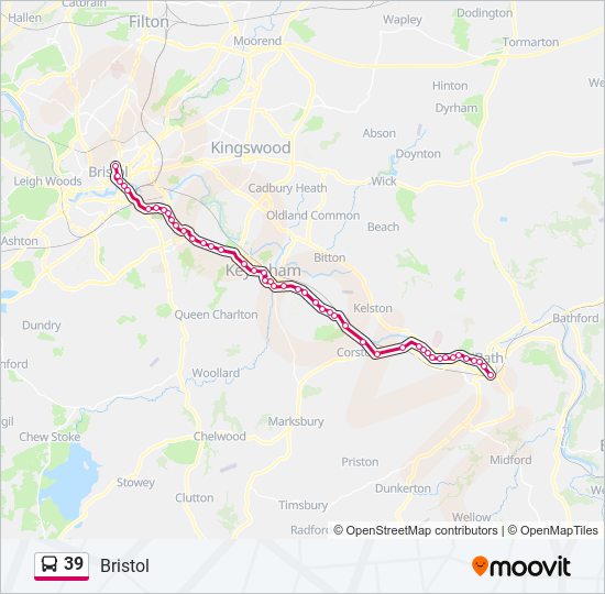 Bus 39 Route Map 39 Route: Schedules, Stops & Maps - Bristol (Updated)